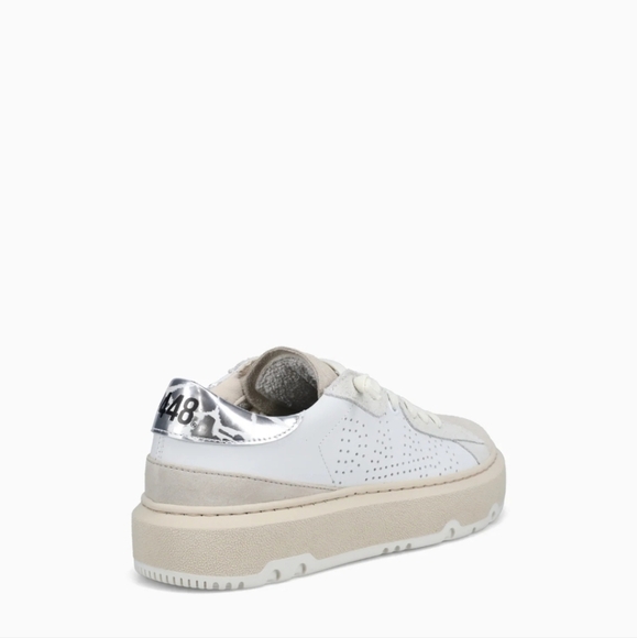 NWT P448 Aerialw White Beige leather - Picture 6 of 6